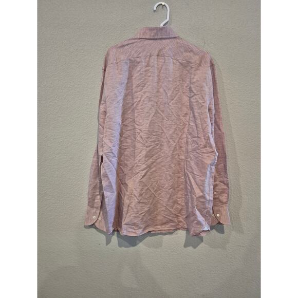 Banana Republic Men’s XL Long Sleeve Button Down Dress Shirt Light Pink - Picture 2 of 11